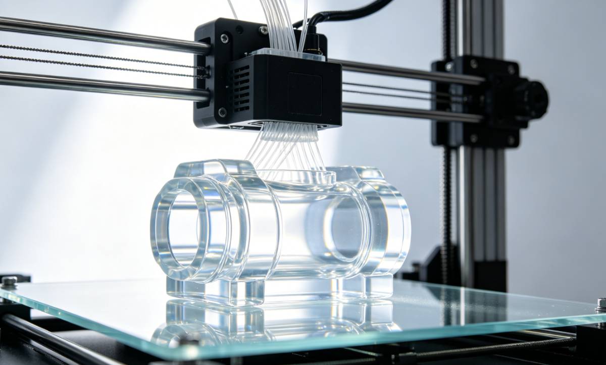 Can 3D printing be used to print transparent materials?